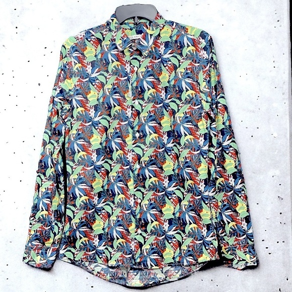 NEILL KATTER floral and leaf pattern size L - Picture 1 of 7